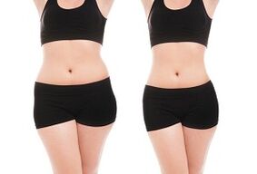Lose weight on sides and belly before and after exercise