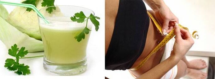 Cabbage juice helps you lose weight