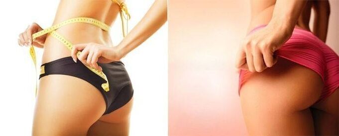 Elastic buttocks and hips-the guarantee of a good body