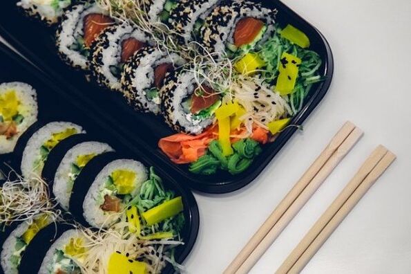 Japanese food sushi