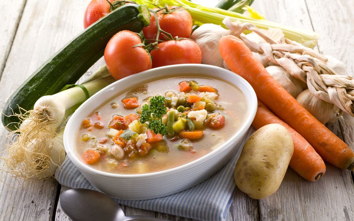gastritis vegetable soup